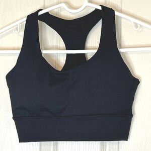 SOCIAL Black Racerback Sports Bra Athletic Workout Top XS